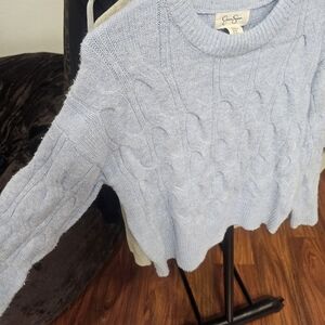 Jessica Simpson Soft Blue Cable Knit Sweater
